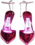 Jimmy Choo Fucsia Leren Pumps Enkelband Pink Dames - Thumbnail 2