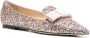 Jimmy Choo Glitter Strik Ballerina Pumps Pink Dames - Thumbnail 3