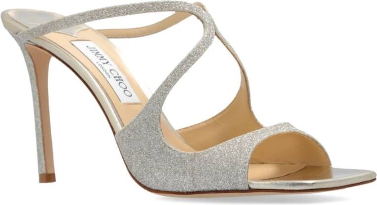 Jimmy Choo Gehakte Pantoffels Anise Gray Dames