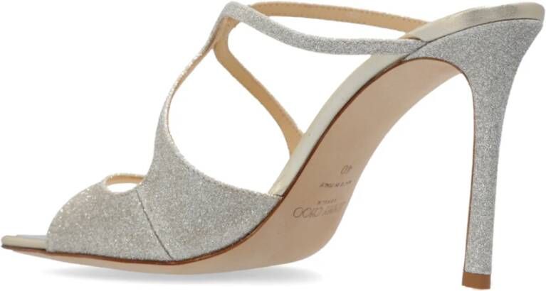 Jimmy Choo Gehakte Pantoffels Anise Gray Dames