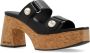 Jimmy Choo Gehakte pantoffels Fayence 95 Black Dames - Thumbnail 4