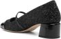 Jimmy Choo Glitter leren pumps Zwart Vierkante neus Black Dames - Thumbnail 3