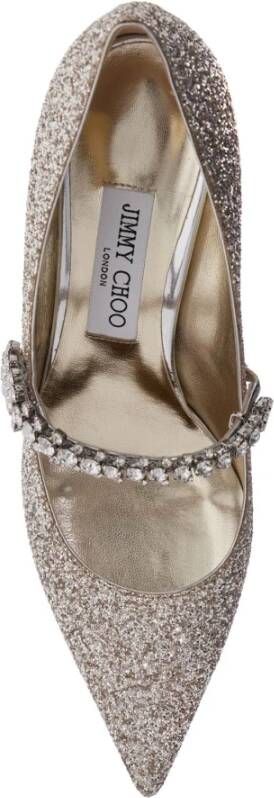 Jimmy Choo Glitterende Bing Pumps met Kristalband Gray Dames