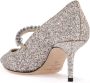 Jimmy Choo Glitterende Bing Pumps met Kristalband Gray Dames - Thumbnail 3