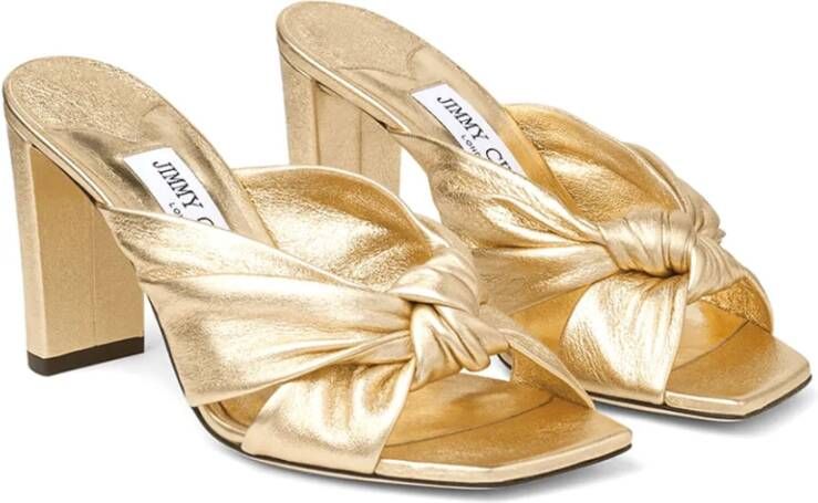 Jimmy Choo Gouden Avenue Sandalen Yellow Dames