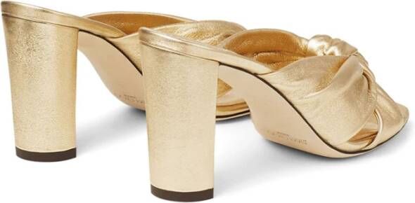 Jimmy Choo Gouden Avenue Sandalen Yellow Dames