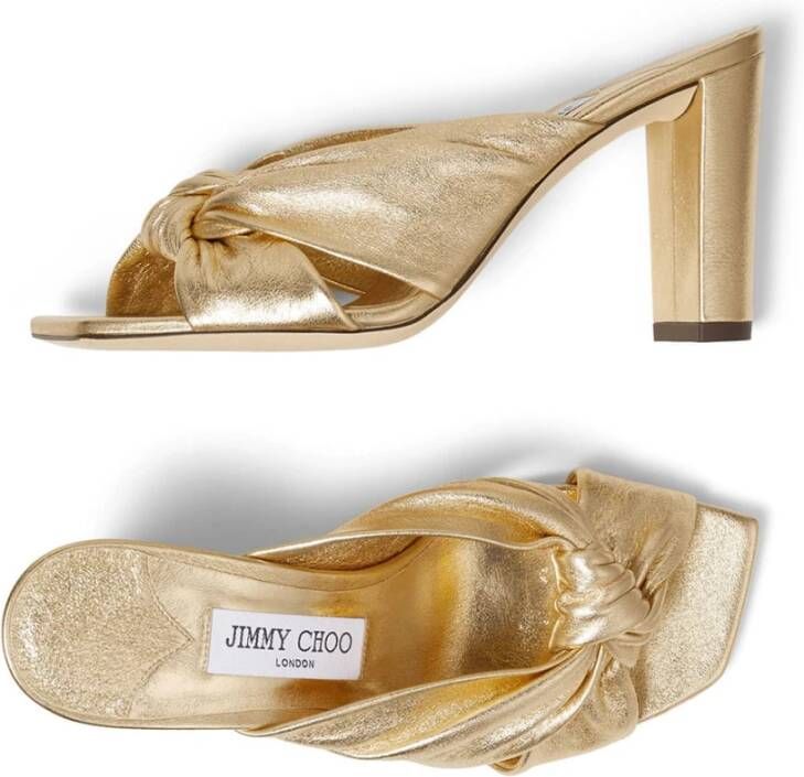 Jimmy Choo Gouden Avenue Sandalen Yellow Dames