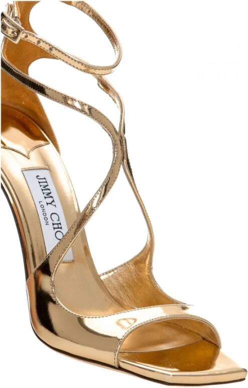 Jimmy Choo Gouden Azia Sandalen Yellow Dames