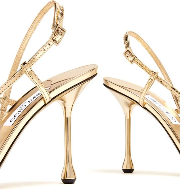 Jimmy Choo Gouden Etana Sandalen Yellow Dames