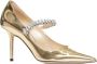 Jimmy Choo Gouden Hak Sandalen Beige Dames - Thumbnail 2