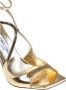 Jimmy Choo Gouden Metallic Leren Sandaal met Vierkante Tip Yellow Dames - Thumbnail 5