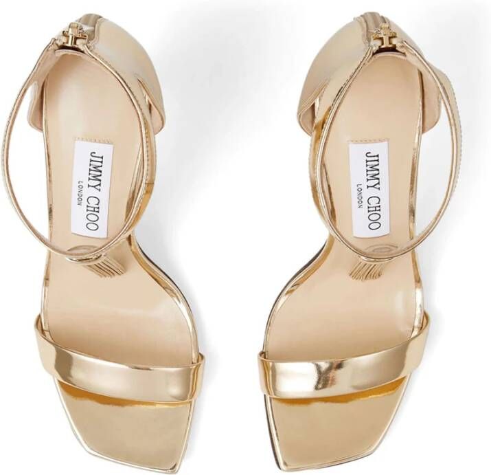 Jimmy Choo Gouden Vinca Sandalen Yellow Dames