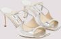 Jimmy Choo Grijze Champagne Leren Anise Sandalen Beige Dames - Thumbnail 3