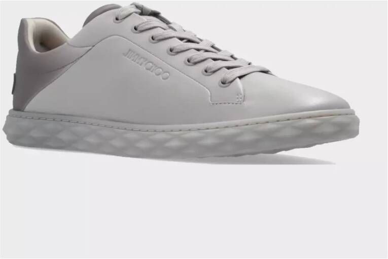 Jimmy Choo Grijze Ombre Leren Sneakers Diamond Gray Heren