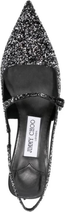 Jimmy Choo Grijze Slingback Hakken Metalen Gesp Gray Dames