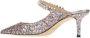 Jimmy Choo Zilveren Glitter Puntige Neus Platte Schoenen Gray Dames - Thumbnail 3