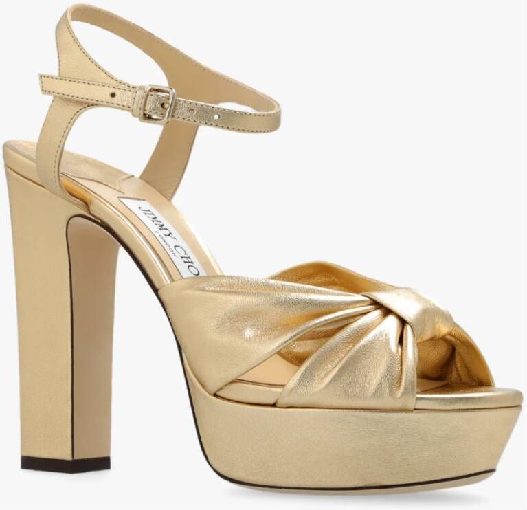 Jimmy Choo Heloise platform sandalen Geel Dames