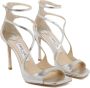 Jimmy Choo Elegante Leren Sandalen met Gevormde Bandjes Beige Dames - Thumbnail 6