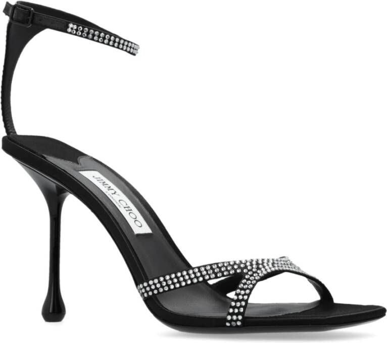 Jimmy Choo Hoge hakken sandalen 'Ixia' Black Dames