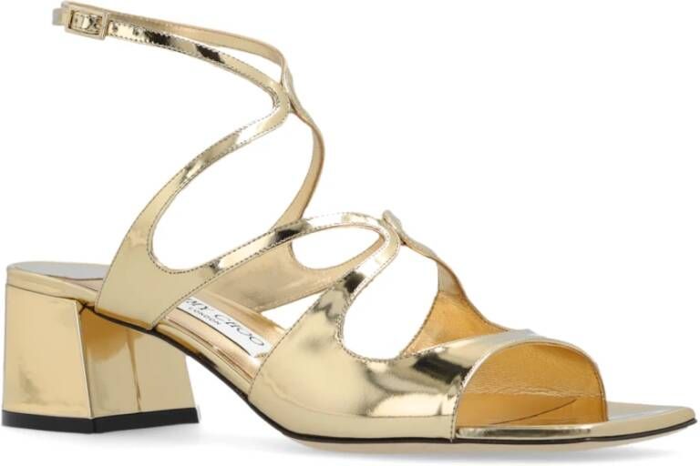 Jimmy Choo Hoge sandalen met hak 'Azilia' Yellow Dames