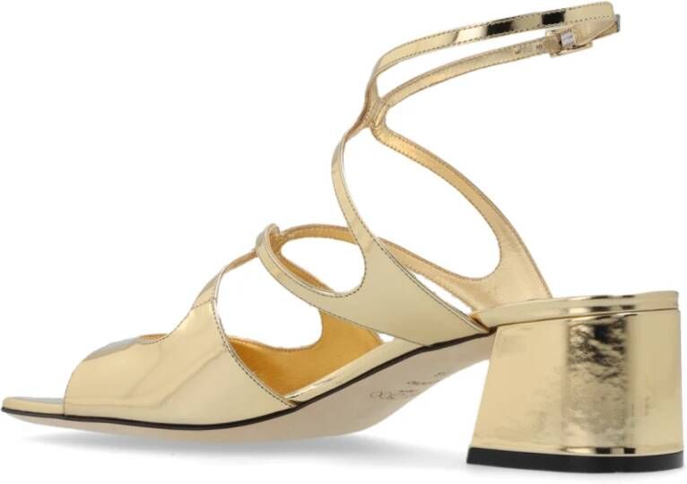 Jimmy Choo Hoge sandalen met hak 'Azilia' Yellow Dames