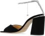 Jimmy Choo Zwarte Suède Sandalen met Verstelbare Enkelband Black Dames - Thumbnail 6