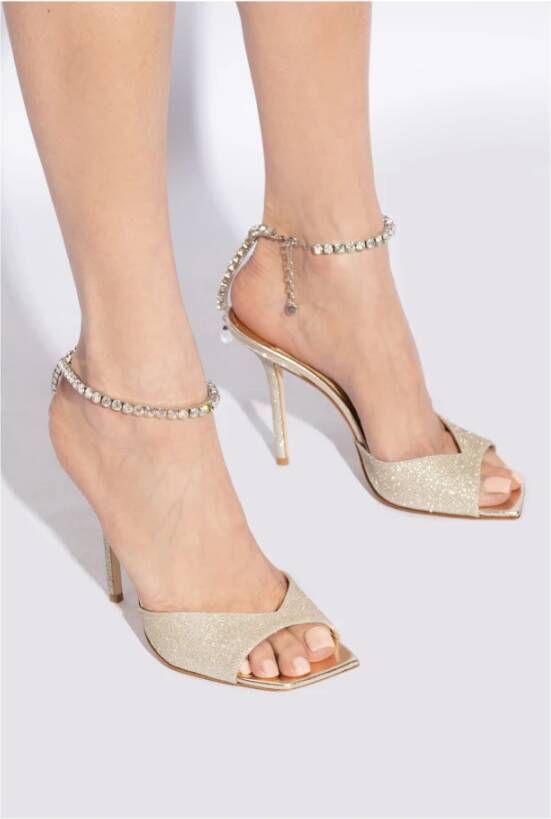 Jimmy Choo Hoge sandalen met hak Saeda Gray Dames