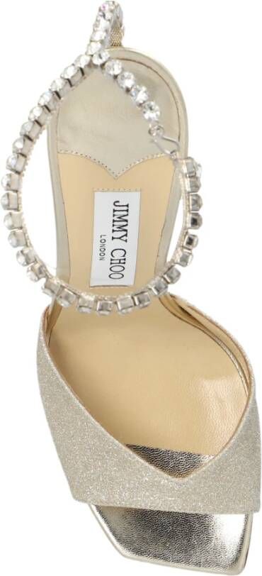 Jimmy Choo Hoge sandalen met hak Saeda Gray Dames