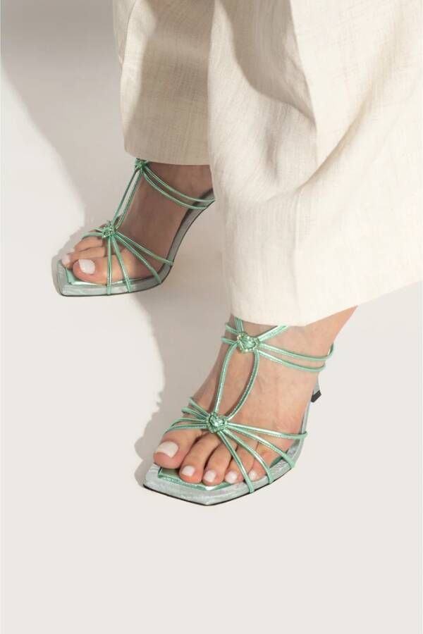 Jimmy Choo Indiya sandalen met hak Groen Dames