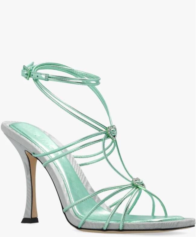 Jimmy Choo Indiya sandalen met hak Groen Dames