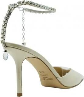 Jimmy Choo Ivoor Patent Leren Slingback Pumps Beige Dames