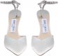 Jimmy Choo Kristal Enkelband Ivoor Pumps Beige Dames - Thumbnail 3