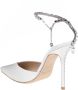 Jimmy Choo Kristal Enkelband Ivoor Pumps Beige Dames - Thumbnail 4