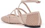 Jimmy Choo Kristalnet Mesh Ballerina Flats Pink Dames - Thumbnail 3