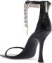 Jimmy Choo Kristalversierde Leren Sandalen Black Dames - Thumbnail 3