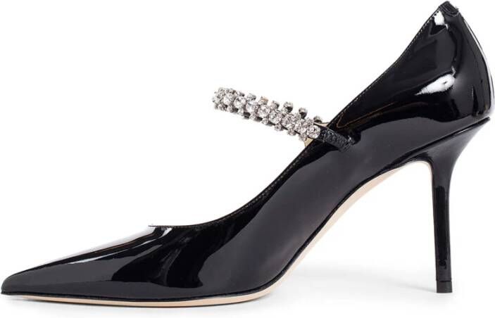 Jimmy Choo Kristalversierde Stilettohakken Black Dames