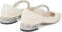 Jimmy Choo Kristalversierde witte platte schoenen White Dames - Thumbnail 5