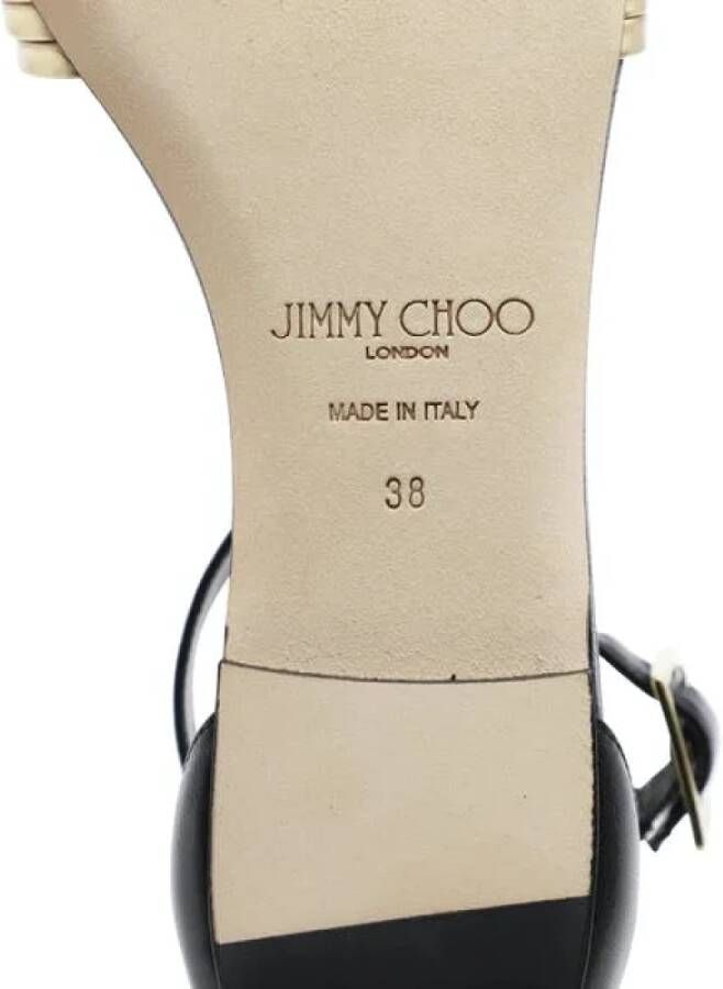 Jimmy Choo Leather flats Black Dames