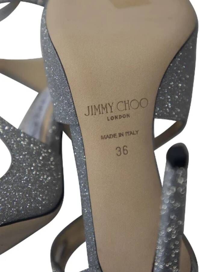 Jimmy Choo Leather heels Gray Dames