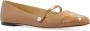 Jimmy Choo Leren balletflats 'Elisa' Beige Dames - Thumbnail 4