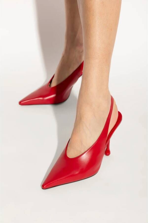 Jimmy Choo Leren hoge hakken Isa Red Dames