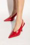 Jimmy Choo Leren hoge hakken Isa Red Dames - Thumbnail 2