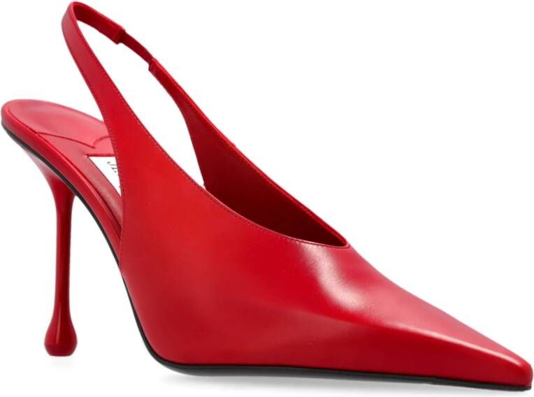 Jimmy Choo Leren hoge hakken Isa Red Dames