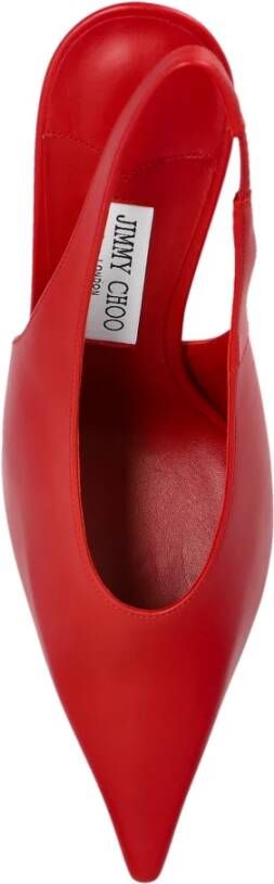 Jimmy Choo Leren hoge hakken Isa Red Dames