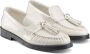 Jimmy Choo Leren loafers met pareldetail en franje Beige Dames - Thumbnail 2