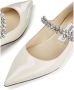 Jimmy Choo Leren Schoenen met Kristalversiering Beige Dames - Thumbnail 2