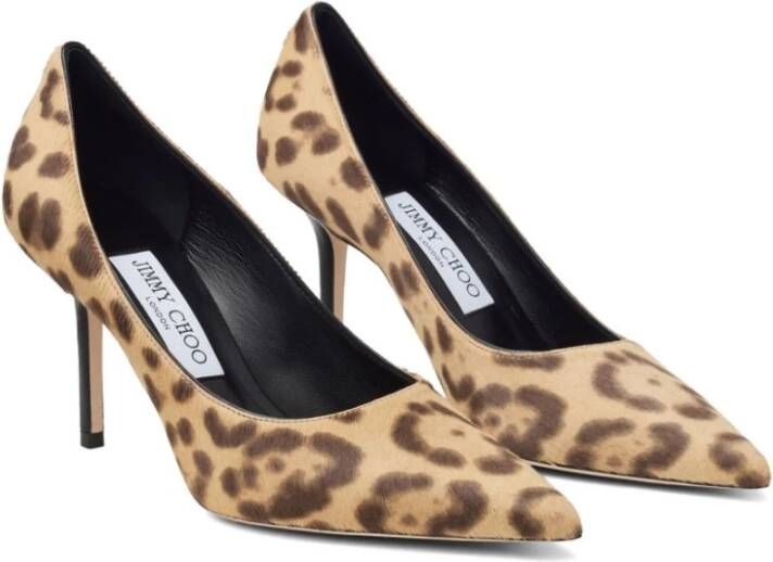 Jimmy Choo Luipaardprint Hak Pumps Brown Dames