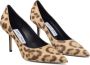 Jimmy Choo Luipaardprint Hak Pumps Brown Dames - Thumbnail 2