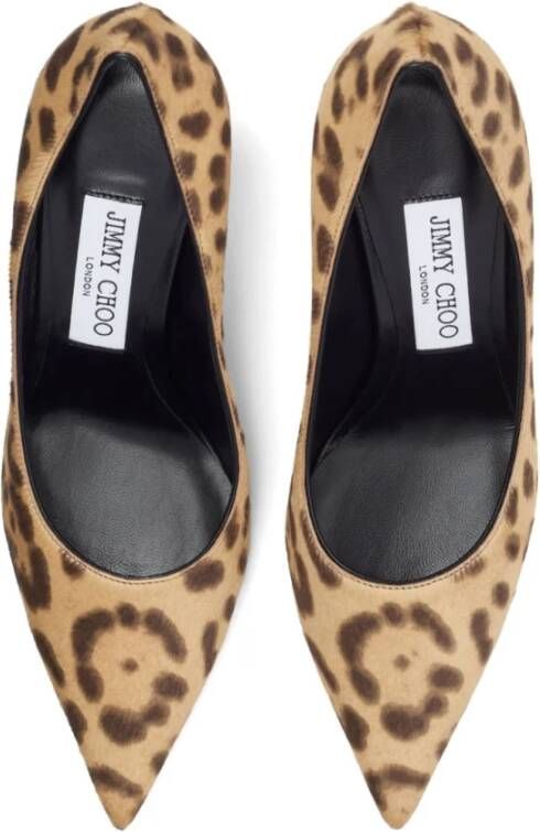 Jimmy Choo Luipaardprint Hak Pumps Brown Dames