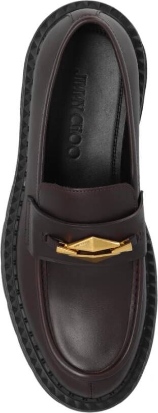 Jimmy Choo Marlow Diamond loafers Red Heren